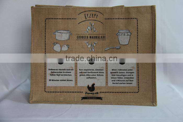 100% Natural Jute Shopping Promotion Bag