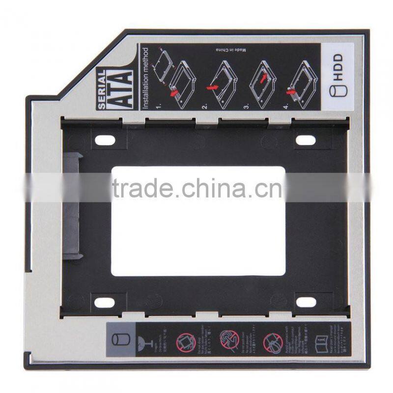 Latest Hard Disk Case High quality 9.5mm Universal SATA 2nd HDD SSD Hard Drive Caddy for CD/DVD-ROM Optical