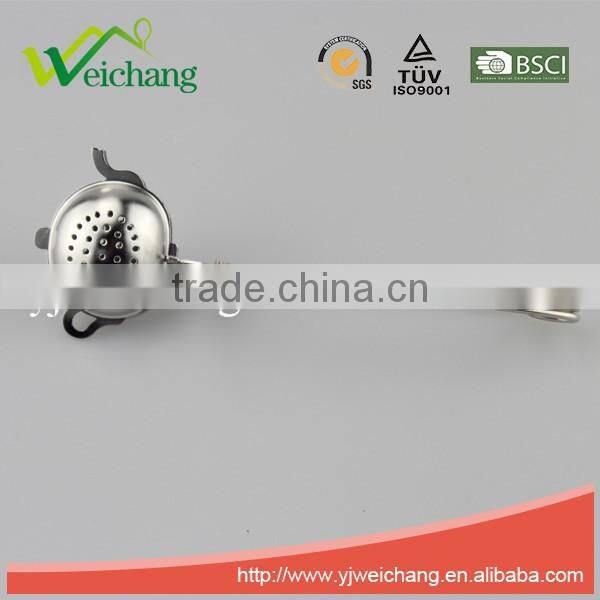 WCJ1065 Wooden Handle Stainless Steel Tea Ball Different Shape Tea Cup Shape