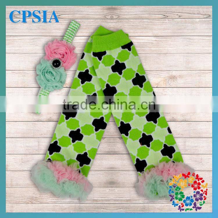 Orange Yellow Lace Ruffled Lovely Green Toddler Infant's Leg Warmer 2015 Popular Halloween Items