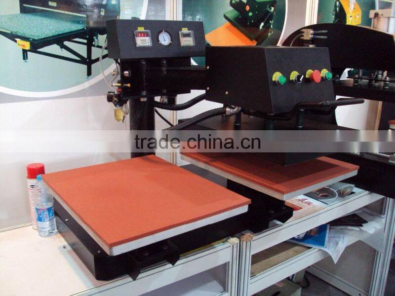 swing head double stations pneumatic heat press machine for sale, CE approved