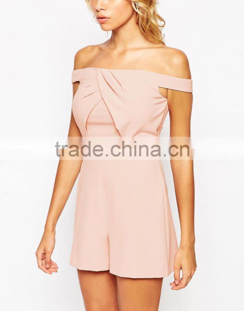 China factory OEM ODM 2015 hot sale customized Origami Bardot Romper