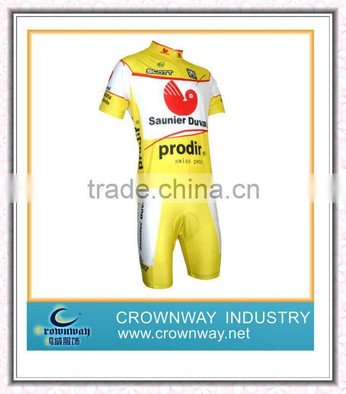 2013 New design pro team cycling wear with coolmax fabric