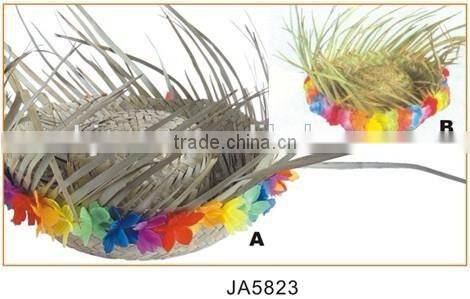 beach straw hat / straw hat decoration / straw sombrero hat