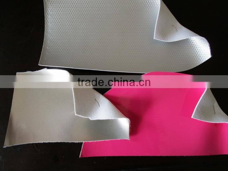 PU Artifical Leather with Nonwoven Bakcing for Shoes Stocklot
