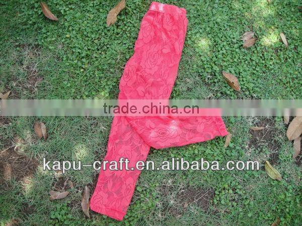 Wholesale children' clothing cheap summer baby icing leggings baby girl lace trousers