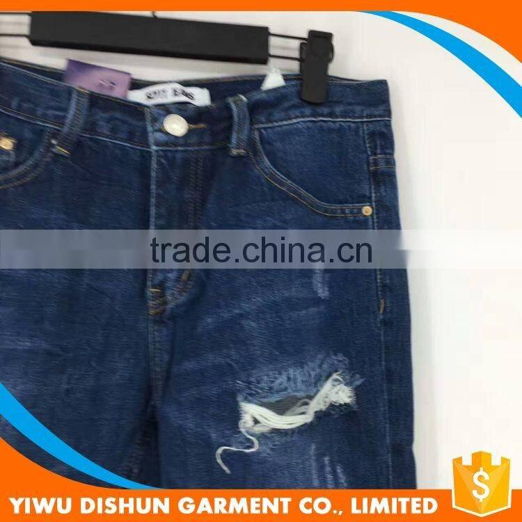 Women wholesale latest design ripped jeans