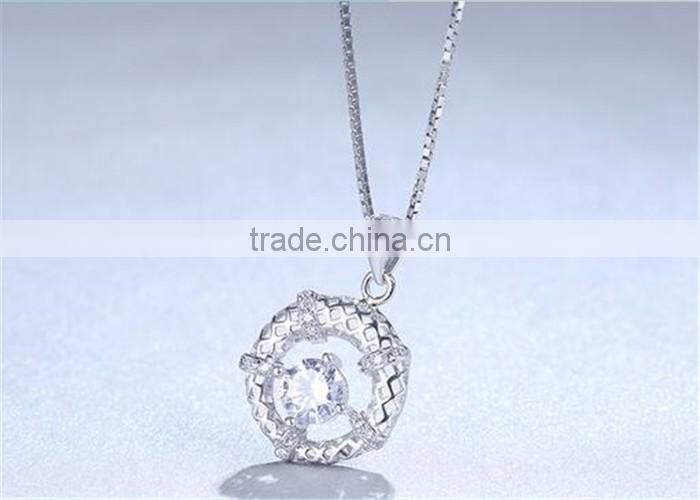 Fashion jewelry necklace 925 silver hollowed-out pendant charms for jewelry making