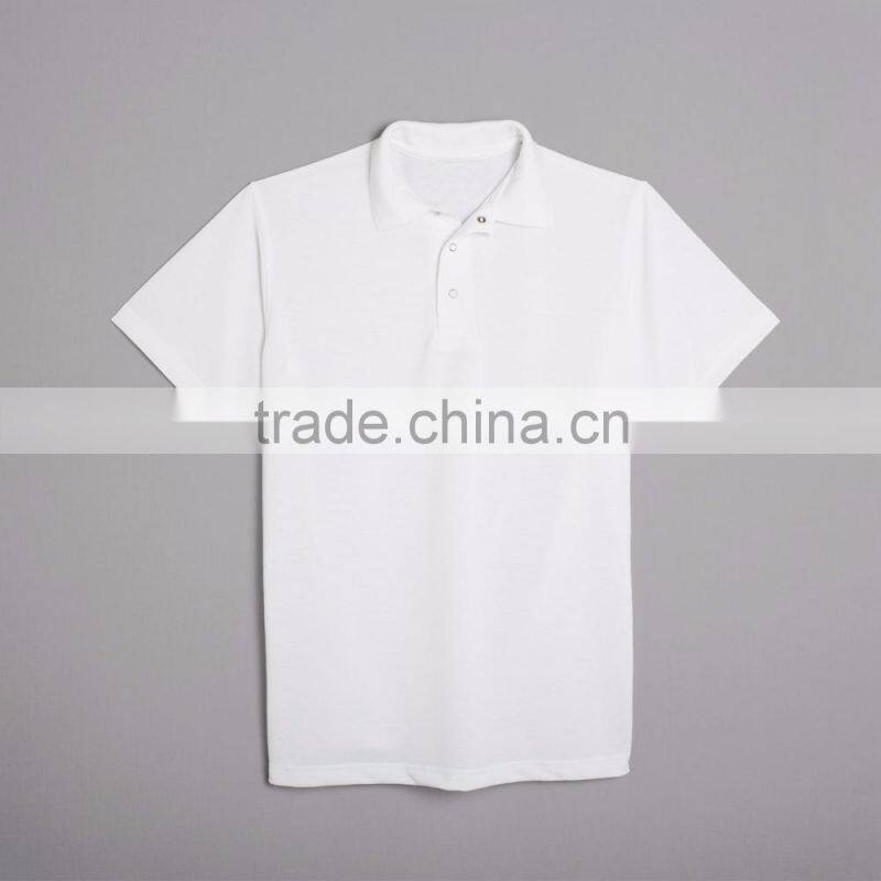 Three Gripper Front Placket Mens Polo Company Uniform 100% Polyester Pique Material Customize Color Brand Logo Worker Suit