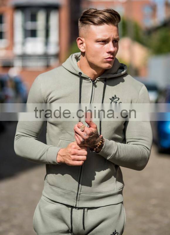 Hot Sale Men's Tracksuits Full Zip up Hoodie Cotton Fleece Tracksuit Top Tapered Jogger Pants Gym Hoodie Wholesale