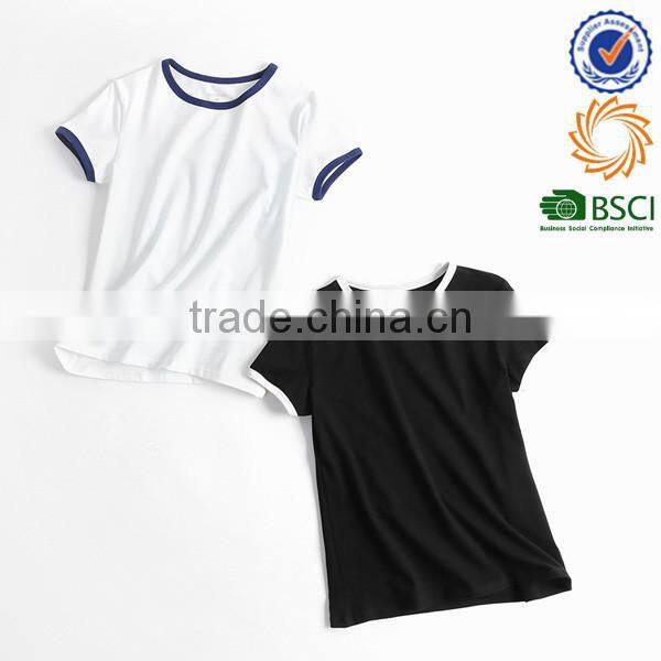 2017 new design sexy hot girl's cotton t shirt