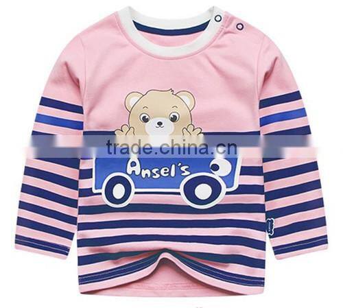 New product 2017 good quality China Professional factory children custom long sleeve t-shirt