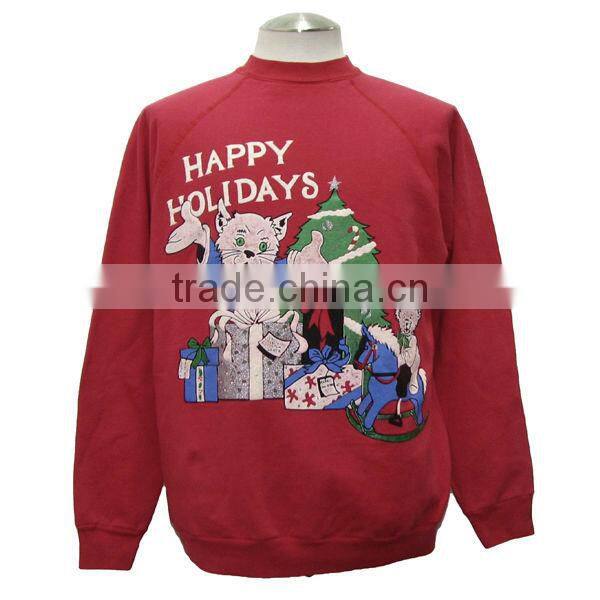 Christmas logo printed sweatshirt hoodies for men and women