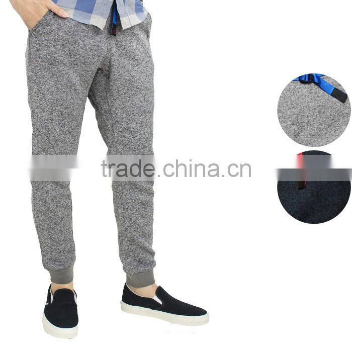 fleece narrow live pants winter warm casual pants for men