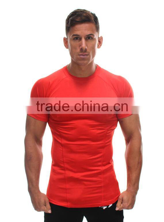 muscle tee shirts stretch cotton t shirt plain blank t-shirt