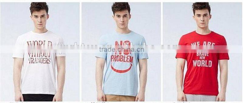 China manufacture 160gsm 100% Ring Spun Cotton Custom T shirt Printing