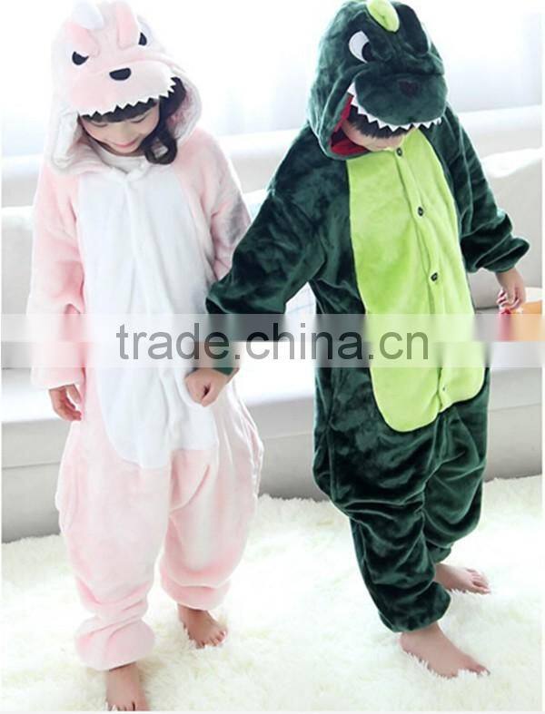 fall clothes Flannel Animal Pajamas Cartoon Winter Children Cosplay Costumes Kids One piece Clothes Halloween Costume Collection