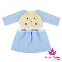 48BQA136 Lovebaby Short Front Long Back Ruffle Long Sleeve Baby Frock Pictures For 0-6Years Kids Casual Wear