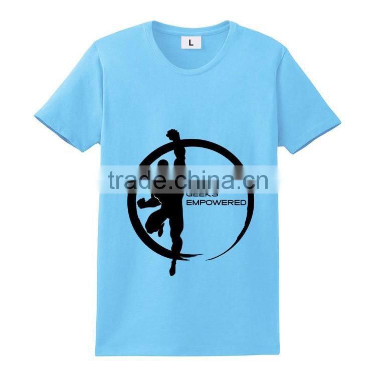 Bulk China Factory New Design Plus Size Blank European Style 200gsm T Shirt