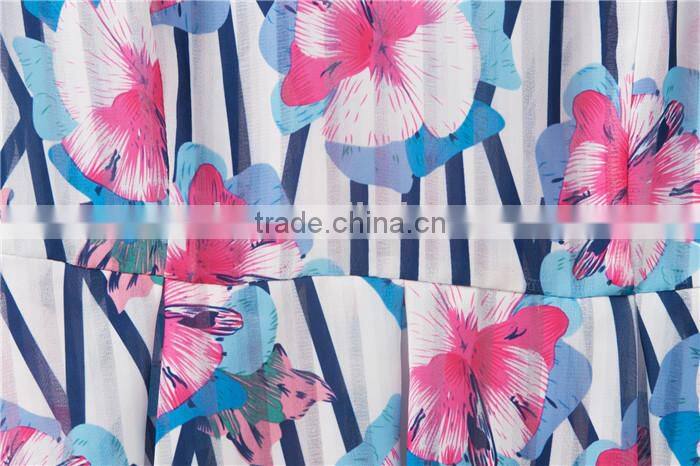 sexy cute colorful floral pattern printed latest summer fashion blouses shirts, patterns of summer blouses,korean summer blouses