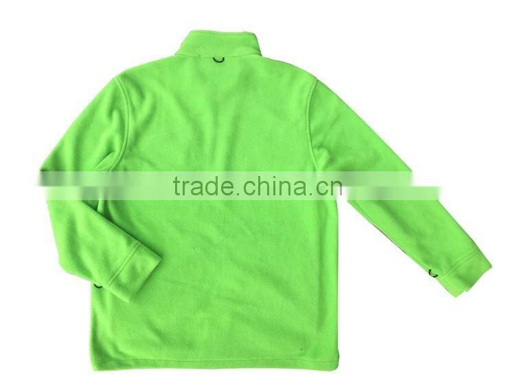 wholesale high quality promotional cheap men polar fleece jacket no hood