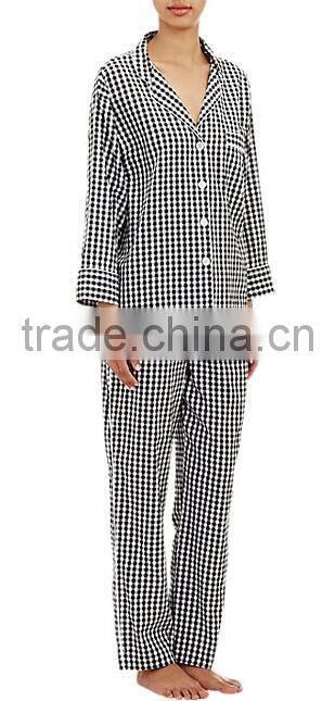 Promotion good quality 100% cotton made women's pajamas
