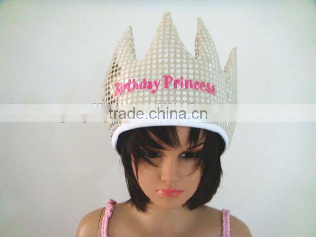 New style hign quality birthday party hat princess Crown hat birthday party