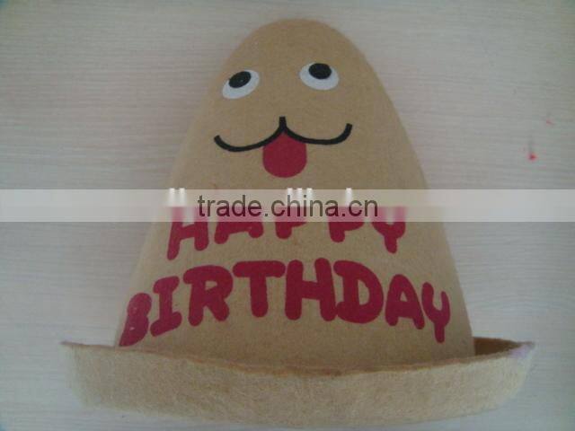 New style fashion design smiling face hppy adult birthday hats /party hat