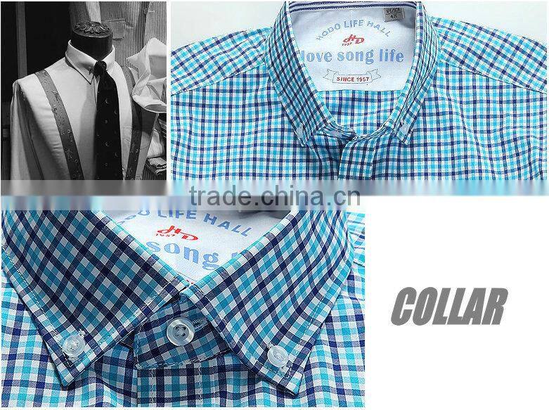 non iron men's shirt plaids shirt black color