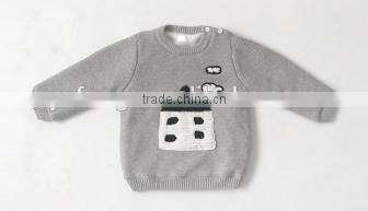 Cartoon House Pattern Cute Design Baby Boy sweater