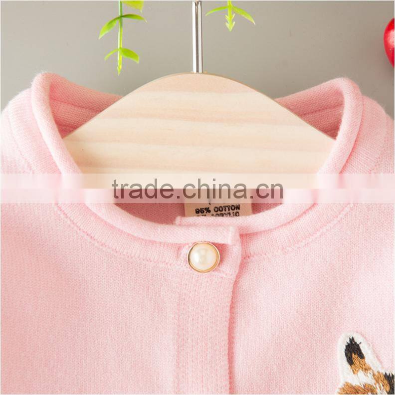 New Fashion Children Round Collar Long Sleeve Knitting Sweater Girl Pullover