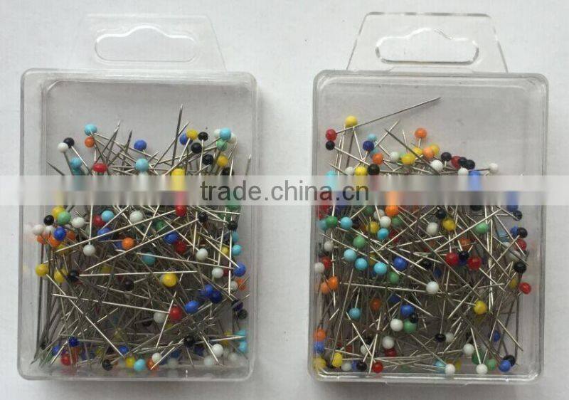 2015 new design colorful pearl head pins