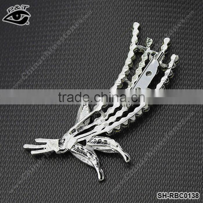 Fashion Brooches crystal magnetic brooch for dress