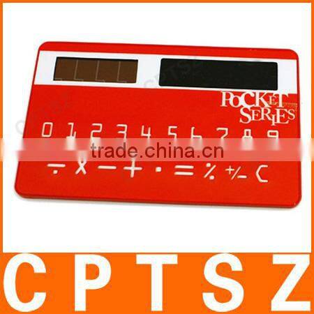 Cute Pocket Wallet Slim Credit Card Solar Calculator