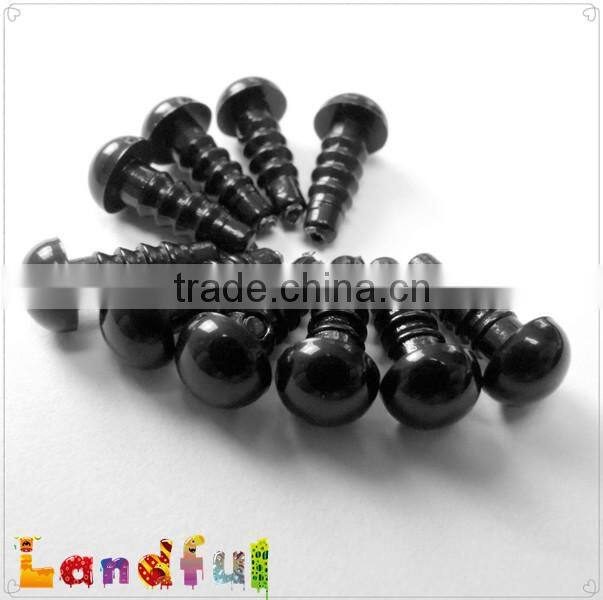 6mm Black Stuffed Animal Eyes Plush Eyes for Vintage Craft Dolls Bear