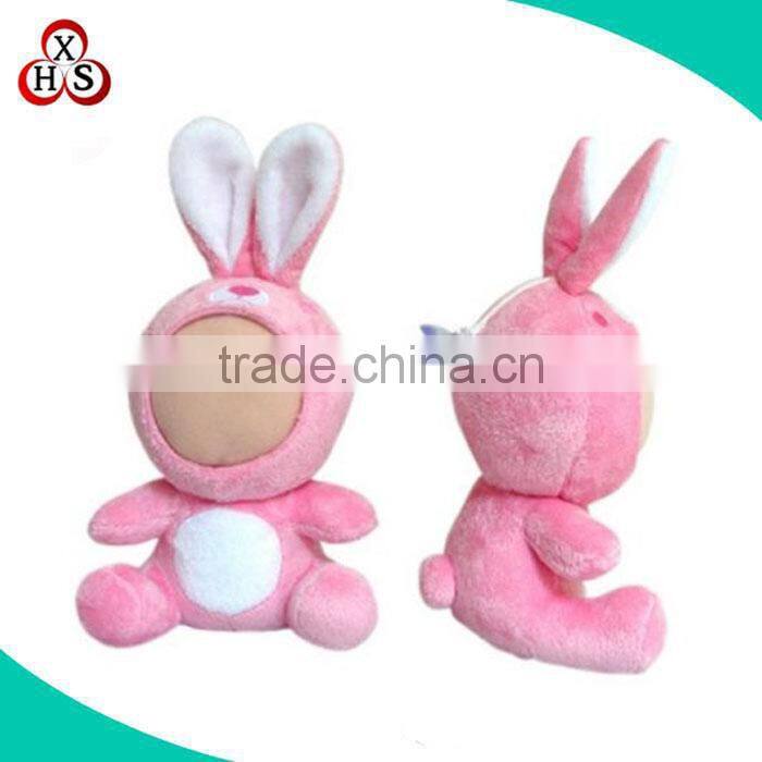 3d face photo soft plush toy human doll toy