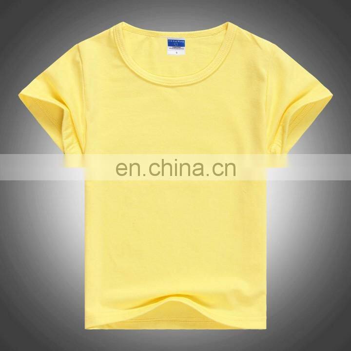2016 cheap wholesale 100% cotton kids t-shirt,kids plain tshirts