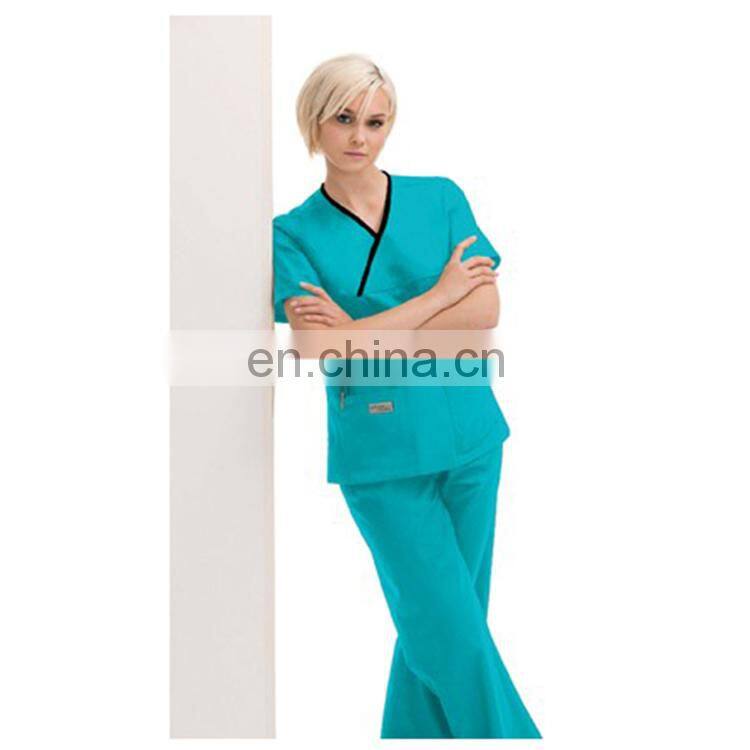 Cheap Hospital Nurses scrub suit designs with Hospital Staff Uniforms scrubs for women
