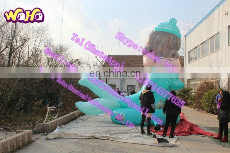 5m high new design inflatable mermaid for outdoor event decoration C-079
