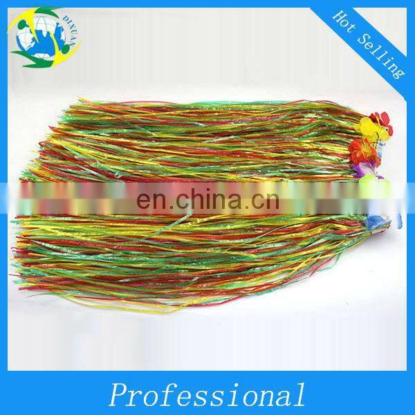 Colorful Plastic Hula Skirt/Paper Grass Skirt(DX-JQ-00211)