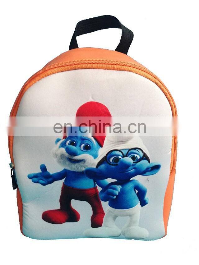 Fashion style neoprene material shool bag for teenagers