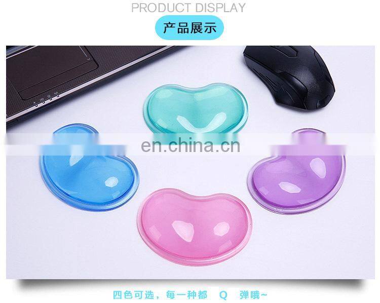 Heart-shaped Translucence Silicone Wrist Rest Cool Hand Pillow Wrist Rest #GS-04