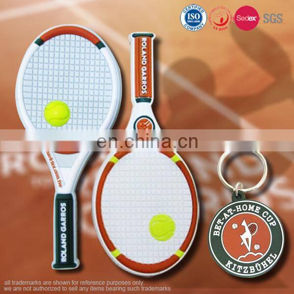 Custom soft PVC rubber sport football club keychain