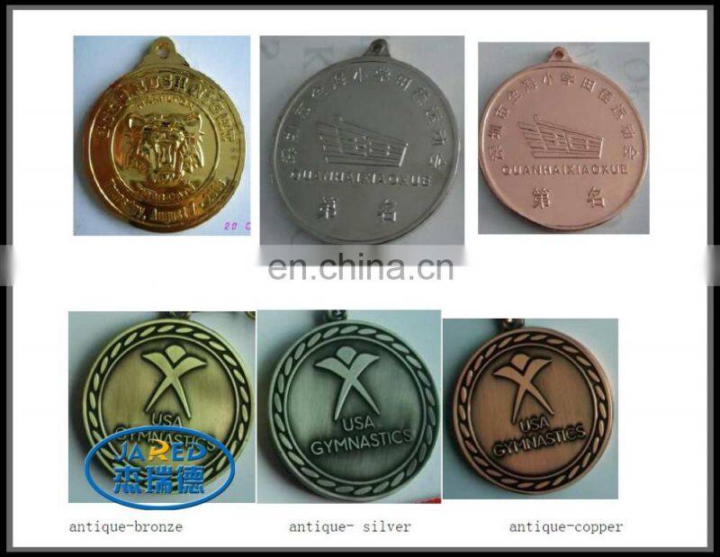 custom engraved embossing logo medal