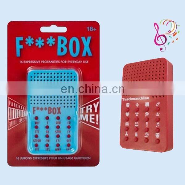 Customized 16 buttons plush baby speaker white noise