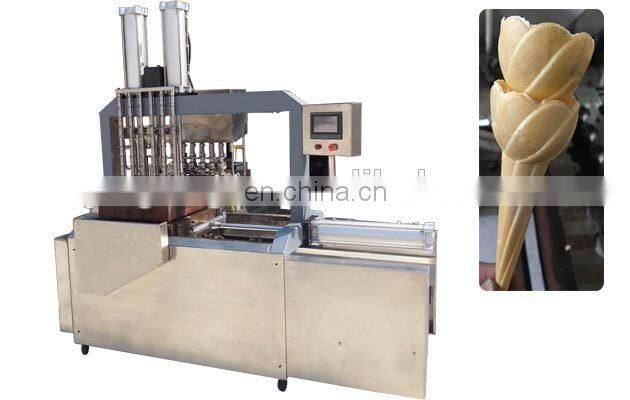 Factory Supply Sweet Waffle Mould Cone Making Machine Full Automatic Ice Cream Cone Wafer Product Line