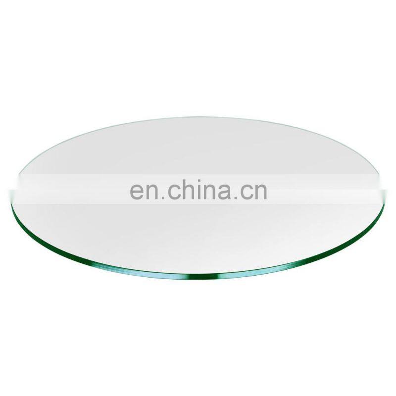 Oval/rectangle/round s dinning table top tempered glass table top for living room furniture
