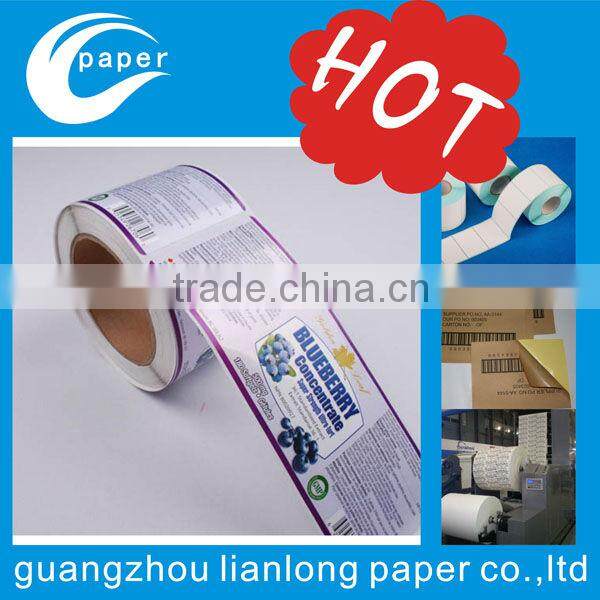 hot sale anti-counterfeit ticket with sequence bar code in Lianlong brand