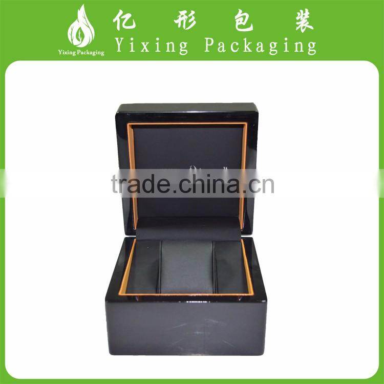Divided wooden watch box/luxury wooden watch case/velvet tray wooden watch packaging