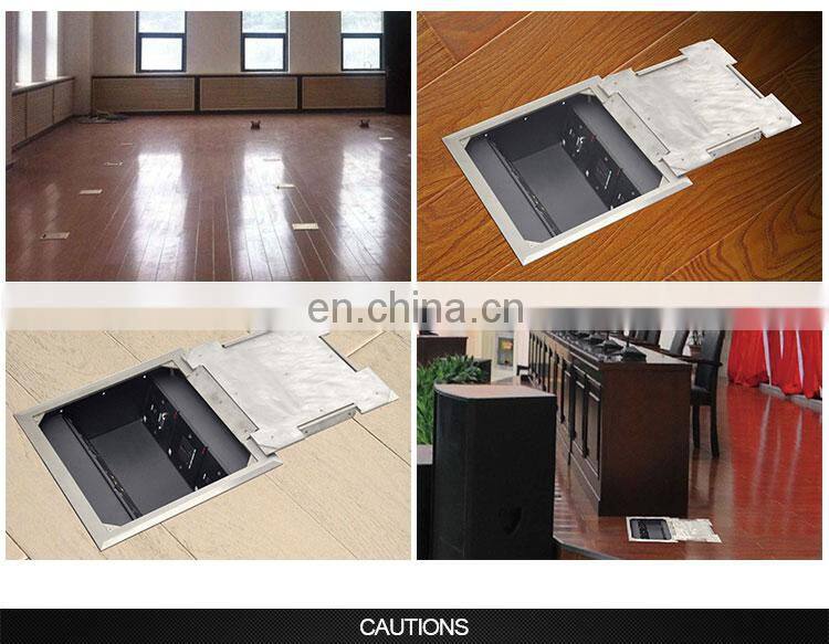 Network vga rj45 universal electric audio cable video floor boxes with socket outlet